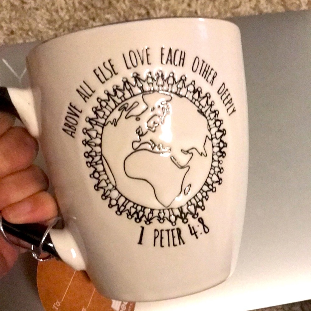 Above All Else Love each other coffee mug